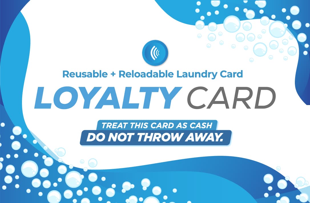 Soap Bubbles Design laundry payment card artwork